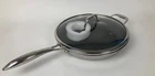 Cooksy 12 Inch Honeycomb Surface Hybrid Stainless Steel Frying Pan With Lid New. Price: $59.00.
