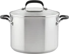 Kitchenaid 71022 Stainless Steel Stockpot With Measuring Marks And Lid, 8 Quart New. Price: $71.83.
