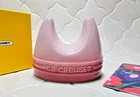 Creuset Lid Stand Holder Natural Pink / Pale Rose Quartz Stoneware Box. Price: $68.18.