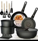 Astercook Non Stick Rv Pots And Pans Ceramic Kitchen Cookware Set Black, 21 Pcs New. Price: $93.99.