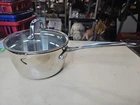 Cuisinart 2 Qt Stainless Steel Sauce Pan Model No. 719-18P With Lid Used. Price: $15.50.