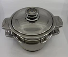 Vintage Edelstahl Berghoff 18/10 Steel Double Pot Steamer Smart Thermo Knob Used. Price: $70.00.