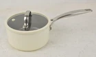 Greenpan 1.5 Qt MAGNETO-2 Induction Saucepan Pot White W/ Lid Nonstick Cookware Used. Price: $49.00.