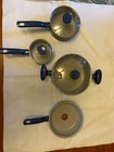 T-fal 4 Pc Ceramic Non Stick Fry Pan Set Gray Thermo Spot 8 10.5 12 Inch Used. Price: $47.00.