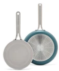 Greenpan Nova 8 And 10 Inch Frying Skillet Set Nonstick Induction Safe New. Price: $59.95.