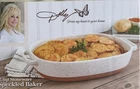 Dolly Parton 2.4 Qt Stoneware Speckled Baker. Price: $45.95.
