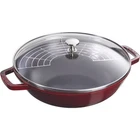 Staub Cast Iron Perfect Pan, Wok, 4.5-QUART, Serves 4-5, Made In France, New. Price: $350.00.