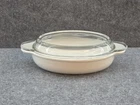 Corning Ware Vision Oval Grab Dish V-14-B Lid P-14-C White Clear Used. Price: $15.00.