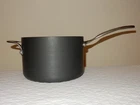Calphalon Hard Anodized Non Stick Aluminum 4 Qt Saucepan Pot - Lid Used. Price: $25.99.
