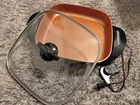 Bella Electric Skillet & Frying Pan With Glass Lid, Nonstick Coating Copper Used. Price: $10.93.