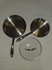 Kenmore Stainless Copper Core Clad Bonded 8", & 10 Skillets Lid 3 Pce Used. Price: $31.49.
