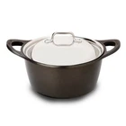 *nib* All-clad Cast Aluminum 5.5 Qt Non-stick Dutch Oven W/ Stainless Lid New. Price: $105.00.