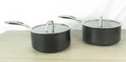 Kitchenaid Black 3-LAYER Nonstick Induction 8 Suace Pans 3QT W/ Lids X2 Used. Price: $61.20.