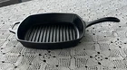 Lodge Cast Iron Square Grill Pan 8SGP2 10-1/2" Used. Price: $22.95.