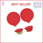 Sophico 2 Cup Round Silicone Storage Cover Lids Replacement For Anchor Hocking New. Price: $13.99.