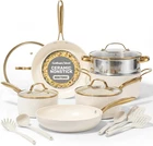 Gotham Steel 15 Pc Ceramic Cookware Set, Pots And Pans Non Stick Wit New. Price: $114.19.
