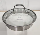 Calphalon Glass Stainless Steel Strainer Lid 6 3/8 Inner - 7" Outer Used. Price: $15.95.