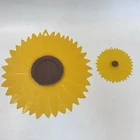Set Of 2 Charles Viancin Silicone Sunflower Pot Seal Tight Storage Lids 11" & 4" Used. Price: $14.99.