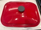 Brava Enameled Cast Iron Chef's Pan And Lid Used. Price: $170.00.