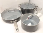 Greenpan Valencia Pro Hard Anodized Healthy Ceramic Nonstick 6PC Used. Price: $69.99.