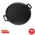 Pizza Pan Cast Iron Skillet Kitchen Cookware Frying Baking COOKING14 Black New. Price: $38.88.
