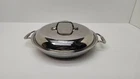 All-clad D3 10.5IN 2QT Stainless Steel Petite Braiser Paella /w Lid Used. Price: $59.99.