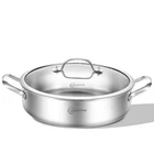 Saute Pan 7 Qt Tri Ply Stainless Steel 12 Inch Induction Lolykitch Quarts New. Price: $89.99.