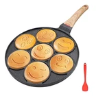 Bobikuke Nonstick Pancake Smiley Face Frying 7 Holes Mini New. Price: $32.63.