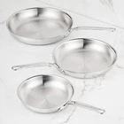 Hestan Probond Luxe Professional Clad Stainless-steel Skillet, Set 3, Free & New. Price: $279.89.