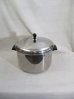 Vtg Farberware Stainless Steel Aluminum Clad 8 Qt Stock Pot/ Dutch Oven W/lid Used. Price: $24.71.
