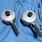 Wagner Ware Magnalite Vintage 4681 1/2M & 4682M Saucepans With Lids Used. Price: $27.00.