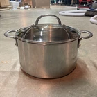 Vintage Farberware Millennium 18/10 Stainless Steel Bottom 6QT Stock Pot W/ Lid Used. Price: $24.95.