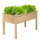 Costway Wooden Raised Vegetable Garden Bed Elevated Grow Planter New. Price: $89.99.