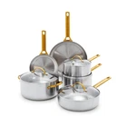 Greenpan Stainless Steel Tri-ply Reserve 10 Piece Cookware Pots And Set,... New. Price: $510.59.