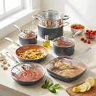 Gotham Steel 12-PIECE Ceramic Cookware Set Nonstick Pots Pans Steamer Oven Safe New. Price: $99.00.