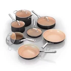 New Ninja 12PC Essential Ceramic Cookware Set Hard Anodized Dishwasher Safe. Price: $229.99.
