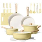 Carote 24PCS Ceramic Cookware Set, Pots And Pans Non Stick Kitchen S... New. Price: $131.63.