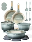 Carote 20PCS Titanium Cookware Set Pots And Pans Non Stick Kitchen Cooking New. Price: $319.98.