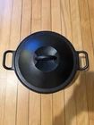 Discontinued Lodge Cast Iron Dutch Oven Usa P10D Vintage Used. Price: $199.99.