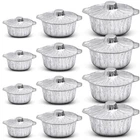 Ziliny Disposable Aluminum Pot With Lid Round Foil Pans Cookware Food Container New. Price: $52.23.