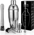 Cocktail Shaker Set, 6-PIECE 18/8 Food-grade Stainless Steel Mixology Bartender New. Price: $23.96.