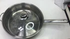 Tools Of The Trade Belgique 10.5" Stainless Skillet Frying Pan With Lid 18/10-C7 Used. Price: $28.00.