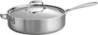 Pan 6 Quart Tri Ply Clad Stainless Steel Induction Ready Tramontina Saute Brazil New. Price: $144.99.