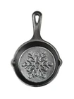 Lodge 3.5-INCH Mini Cast Iron Holiday Skillet, Snowflake Imprint New. Price: $13.95.