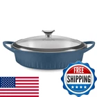 Corningware Quickheat 4-QT Cast Aluminum Braiser Lid Nonstick Ceramic Interior New. Price: $77.57.