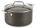 All-clad Cookware Essential Nonstick Hard Anodized With Glass Lid 7 Qt Stockpot New. Price: $74.99.