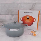 Le Creuset Signature Cast Iron 5.5 Quart Round Dutch Oven, Sea Salt - New. Price: $399.95.