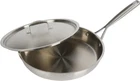 Professional 12" Triply Stainless Steel Fry Pan With Lid - Durable & Versatile New. Price: $100.99.