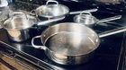 Wolfgang Puck 7- Piece Cafe Collection 18/10 Stainless Steel Cookware Set Euc Used. Price: $79.99.