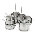 Greenpan Stainless Steel Set, 11 Piece, Induction Cookware, Dishwasher New. Price: $211.47.